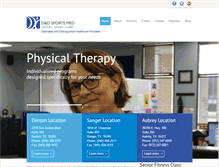 Tablet Screenshot of ddsportsmed.com